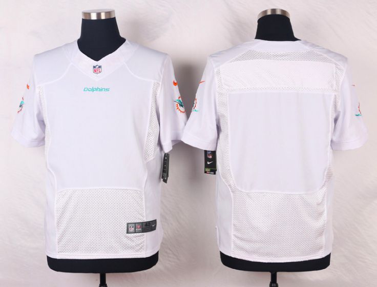 Men Miami Dolphins Blank White Elite Nike NFL Jerseys->cincinnati bengals->NFL Jersey